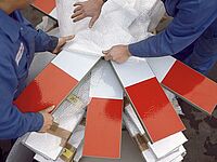 Andreaskreuze im Verpackungs-bereich Friedrich Hippe - Andreaskreuze im Verpackungsbereich